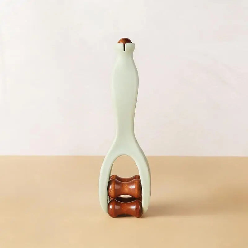 For Hand Meridian Relief Solid Wood Finger Massage Roller With 360° Rollers Clip Design Finger Massager Acupressure Stick