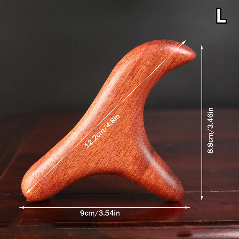 1 PCS Neck Foot Sandalwood Trigger Point Massage Gua Sha Tools Home Gym Professional Therapy Massage Tool For Back Leg Hand Face