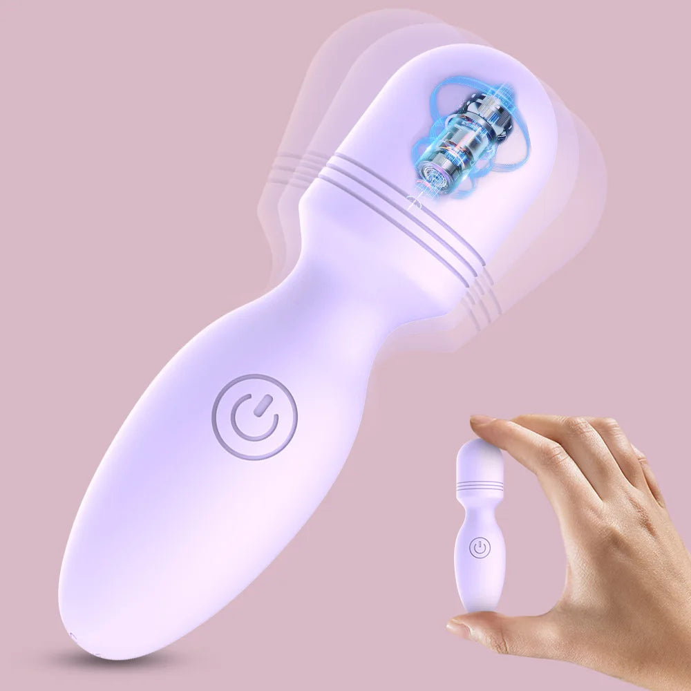 Mini massage stick electric massage stick silicone material 10 frequency USB charging convenient to carry