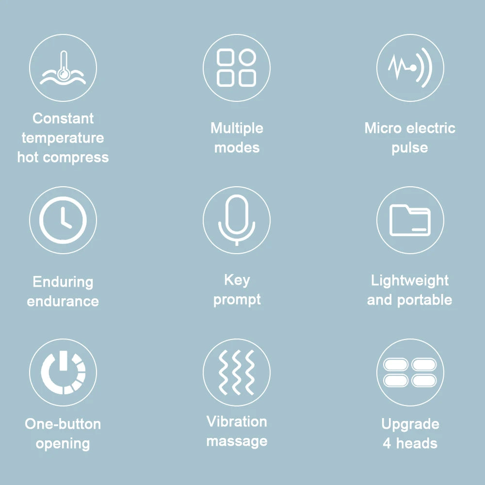 Neck Massager Shiatsu Cervical Massager with Heat 4 Heads Electric Neck Massager for Pain Relief Deep Tissue 20 Speed 6 Modes
