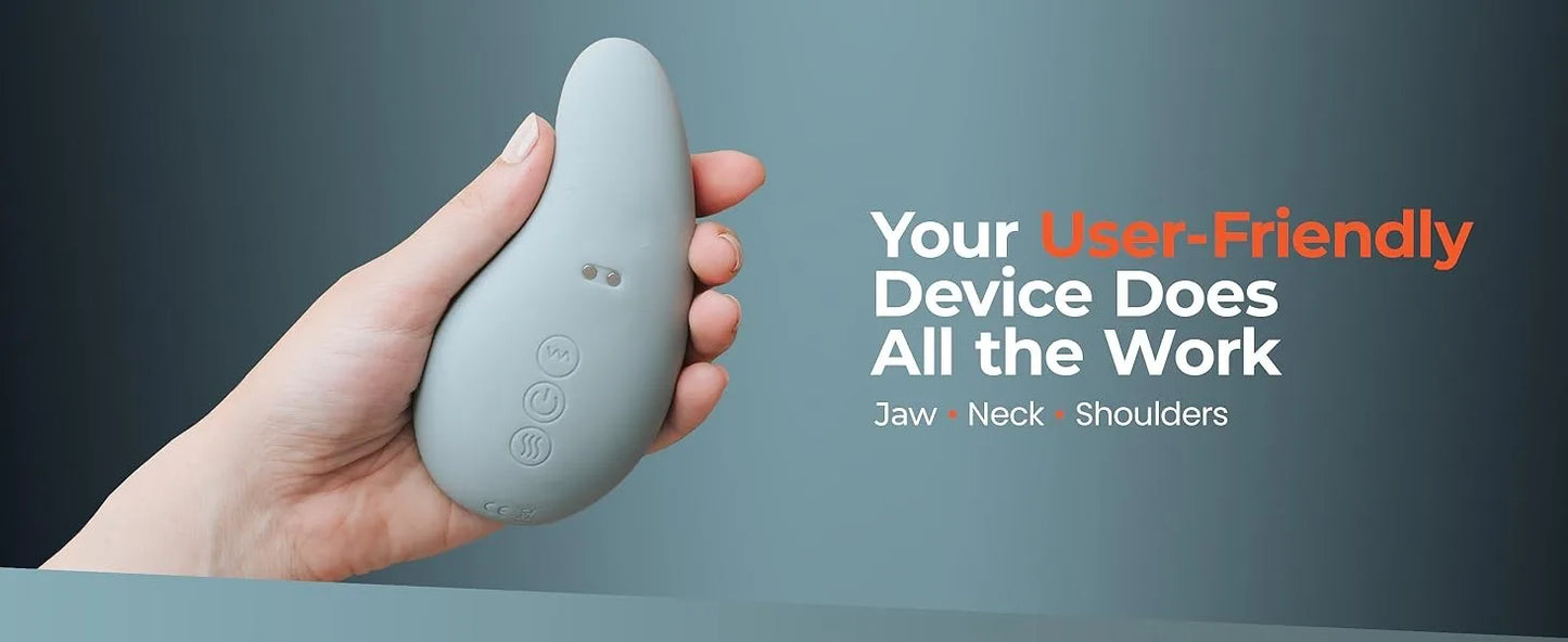 Relief TMJ Jaw Massager Lactation Massager ,10Vibration Modes,EasesJaw&NeckPain,Stiffness,Tension,HeadachesMigraine Relief