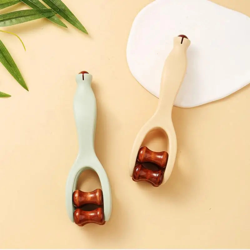 For Hand Meridian Relief Solid Wood Finger Massage Roller With 360° Rollers Clip Design Finger Massager Acupressure Stick