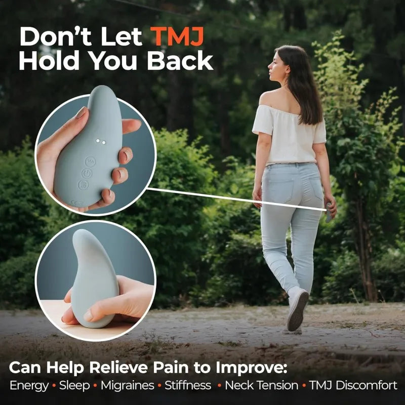 Relief TMJ Jaw Massager Lactation Massager ,10Vibration Modes,EasesJaw&NeckPain,Stiffness,Tension,HeadachesMigraine Relief