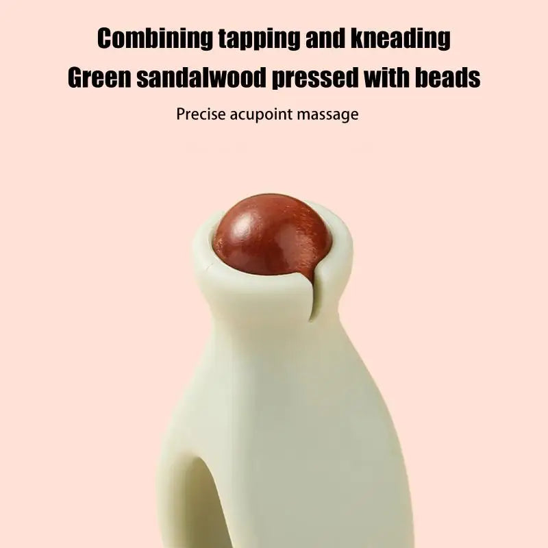 For Hand Meridian Relief Solid Wood Finger Massage Roller With 360° Rollers Clip Design Finger Massager Acupressure Stick