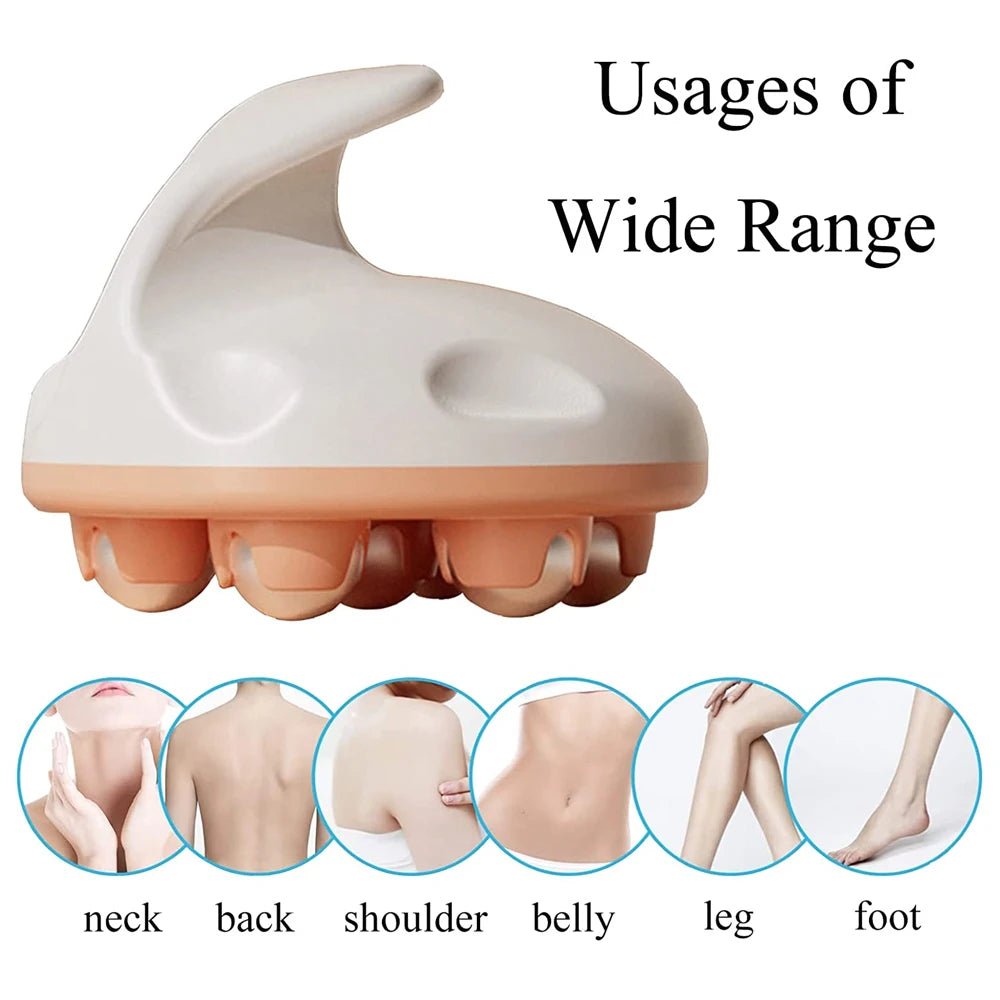 7-Bead Body Ball Roller Massager Professional Anti Cellulite Muscle Pain Relief Relax Massage Neck Back Shoulder Face Lifting