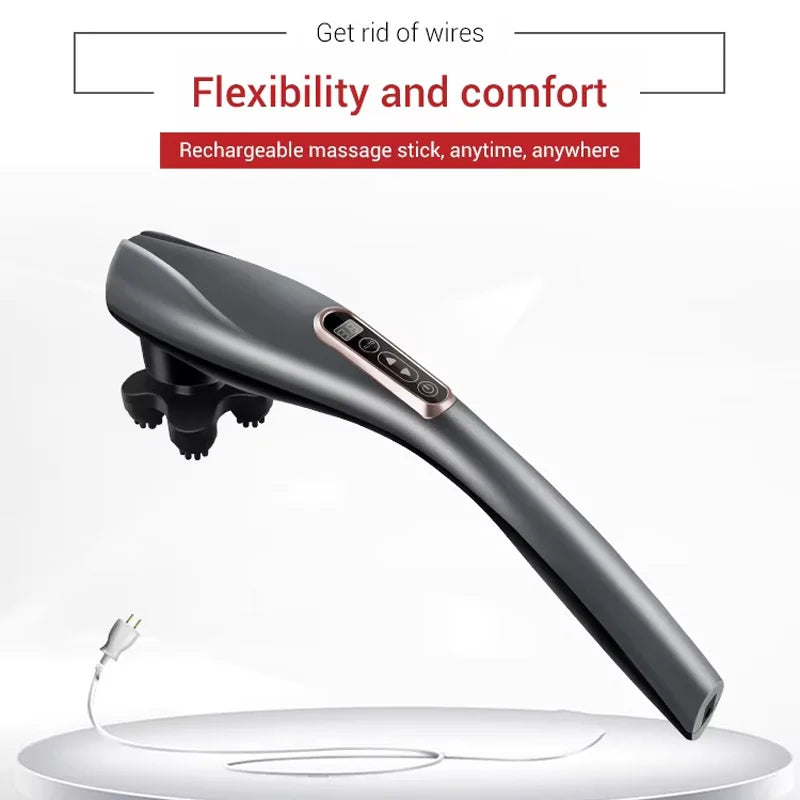 Rechargeable Hand Held Deep Tissue Massager for Muscles, Back Cordless Electric Percussion Body Massage for Foot, Neck, Shoulder