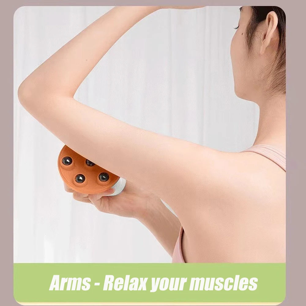 7-Bead Body Ball Roller Massager Professional Anti Cellulite Muscle Pain Relief Relax Massage Neck Back Shoulder Face Lifting