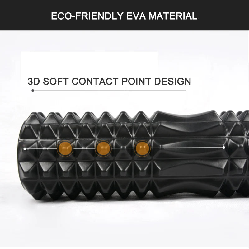 Yoga Foam Roller Set Muscle Massage Block Yoga Brick Pilates Tools Gym Fitness Exercise Equipment for Muscle Relaxation