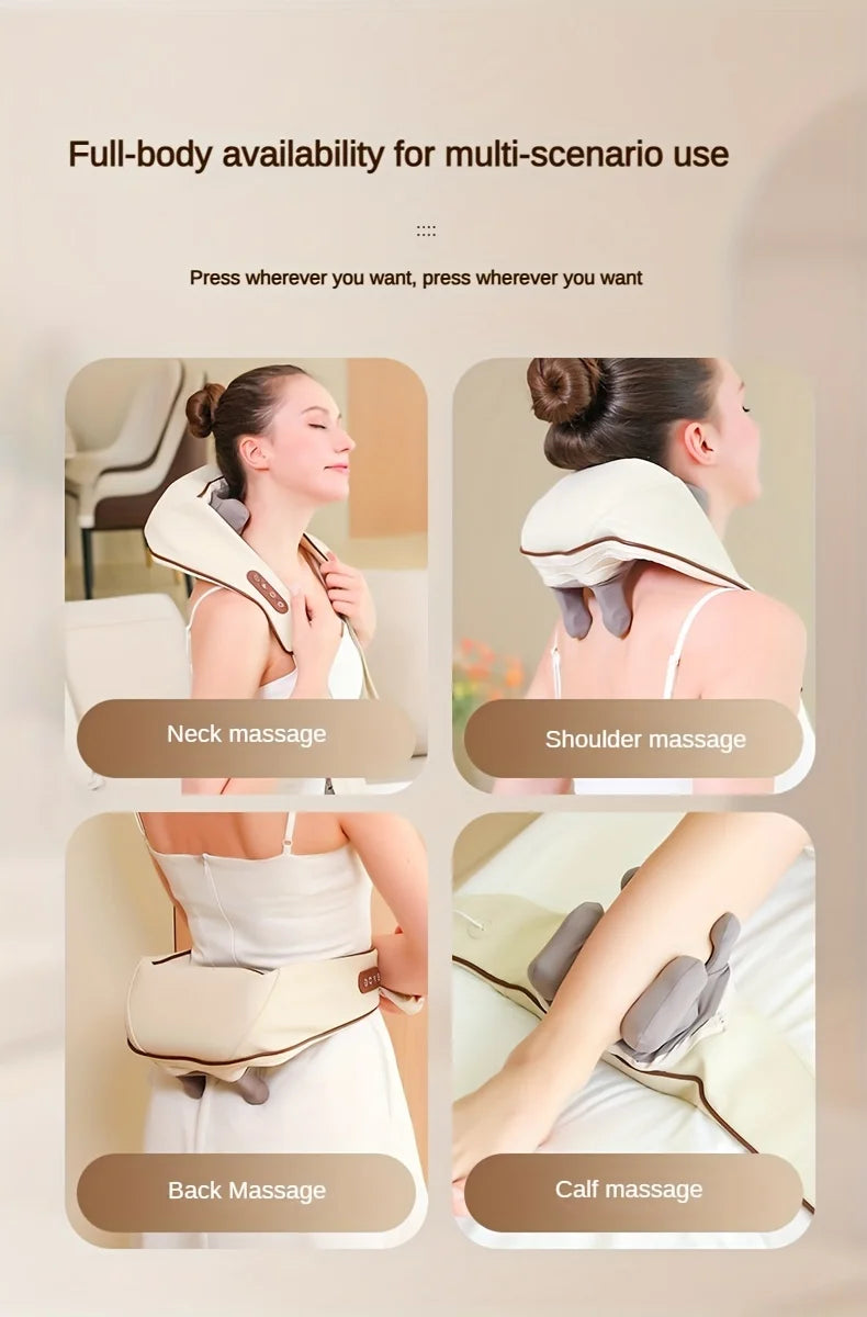 1 Shoulder and Neck Massager Professional Edition - With realistic humanoid massage, rechargeable to relax muscles, home masseur