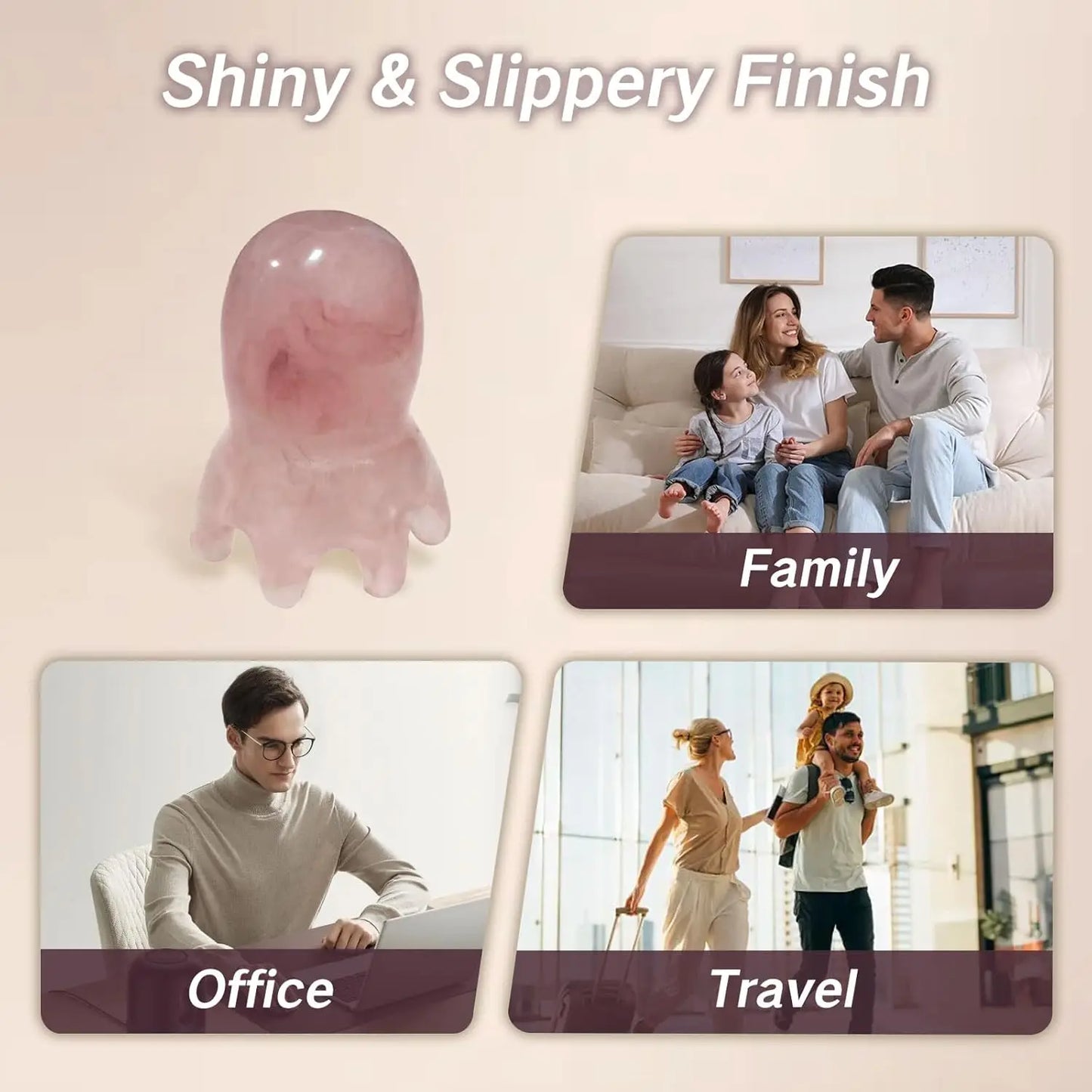 Octopus Head Massage Comb Manual Scalp Massage Tool for Head and Body Relaxation Portable Acupressure Massager for Home Office