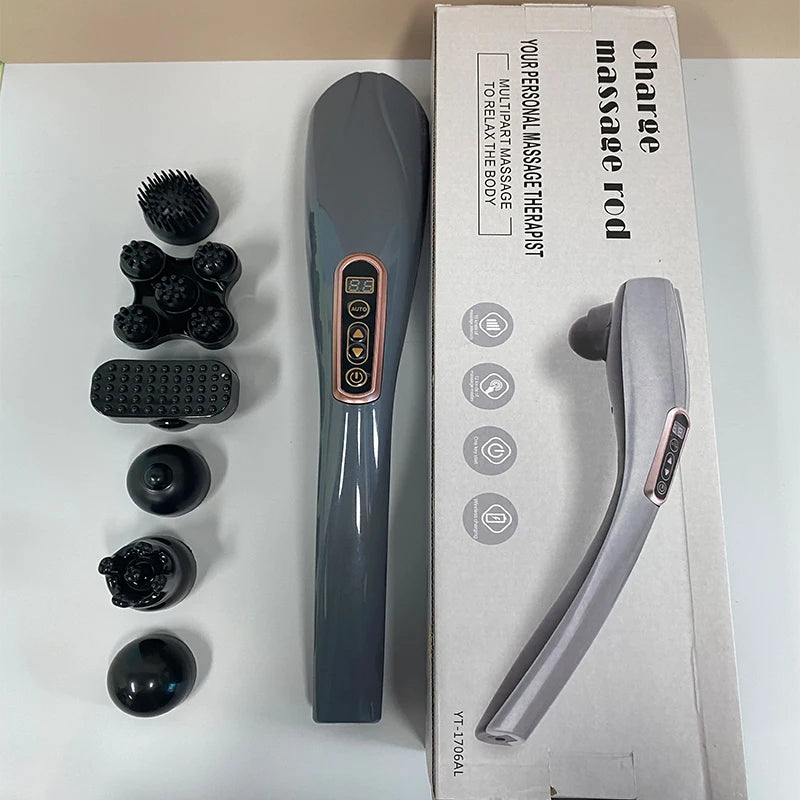 Rechargeable Hand Held Deep Tissue Massager for Muscles, Back Cordless Electric Percussion Body Massage for Foot, Neck, Shoulder