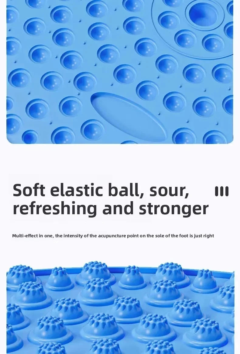 Round Foot Massage Mat, Super Jogging Acupressure Plate Indoor in-place Running Foot Pad Foot Massage Roller for Plantar Relief