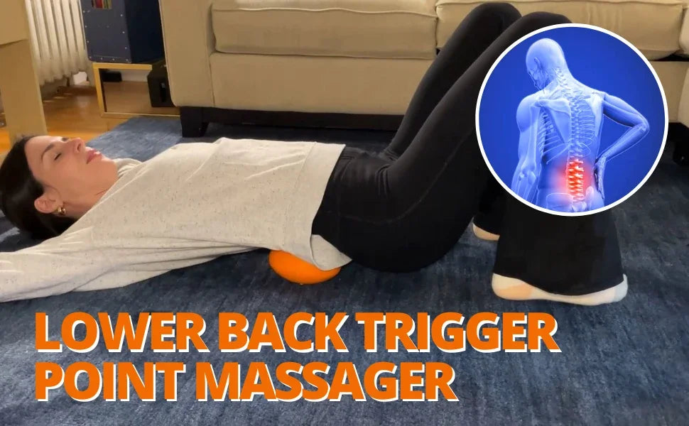 Hip Massager for Psoas Release, Sciatica & Piriformis Syndrome Pain Relief, Trigger Point Massage Tool for Hip & Lower Back Pain