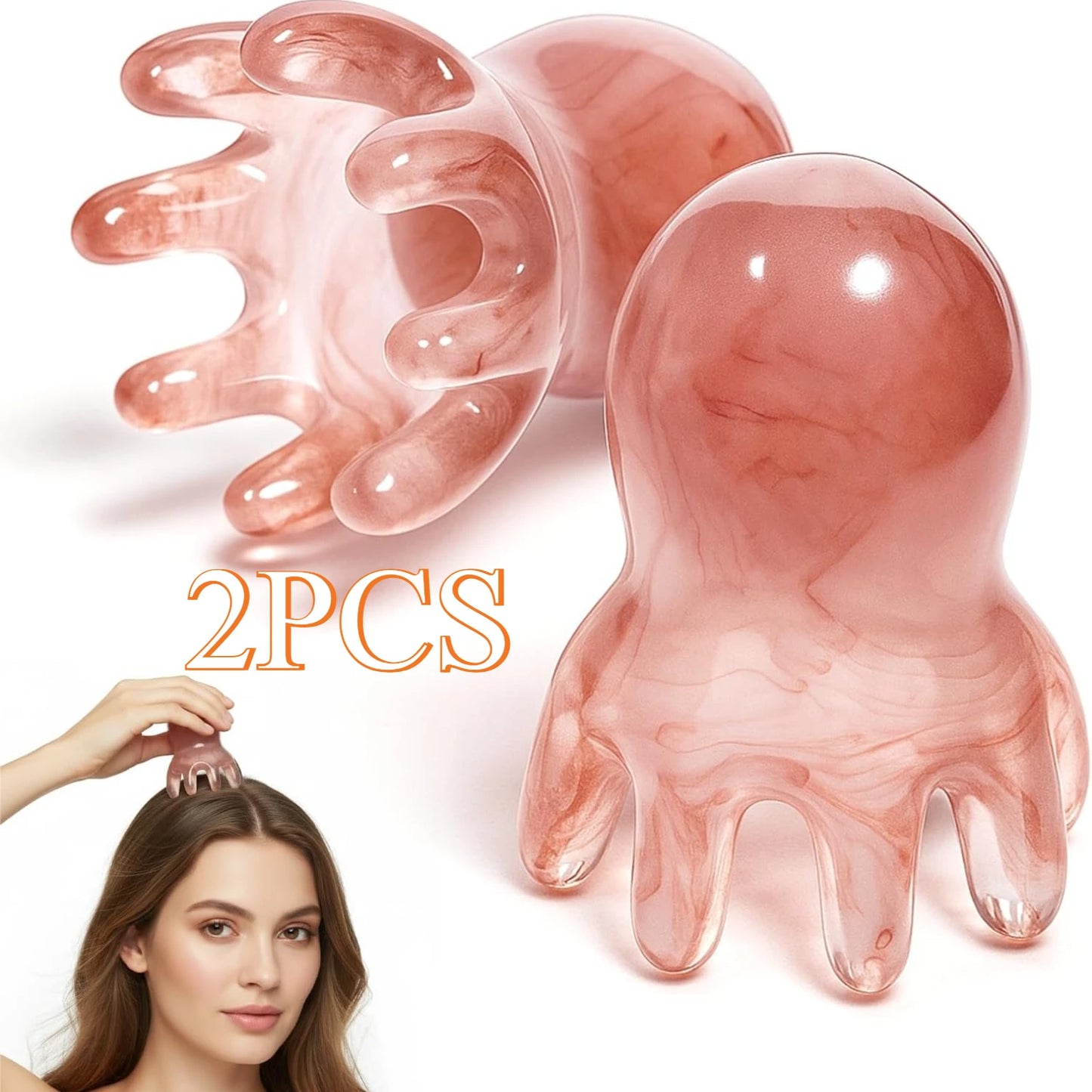 Octopus Head Massage Comb Manual Scalp Massage Tool for Head and Body Relaxation Portable Acupressure Massager for Home Office