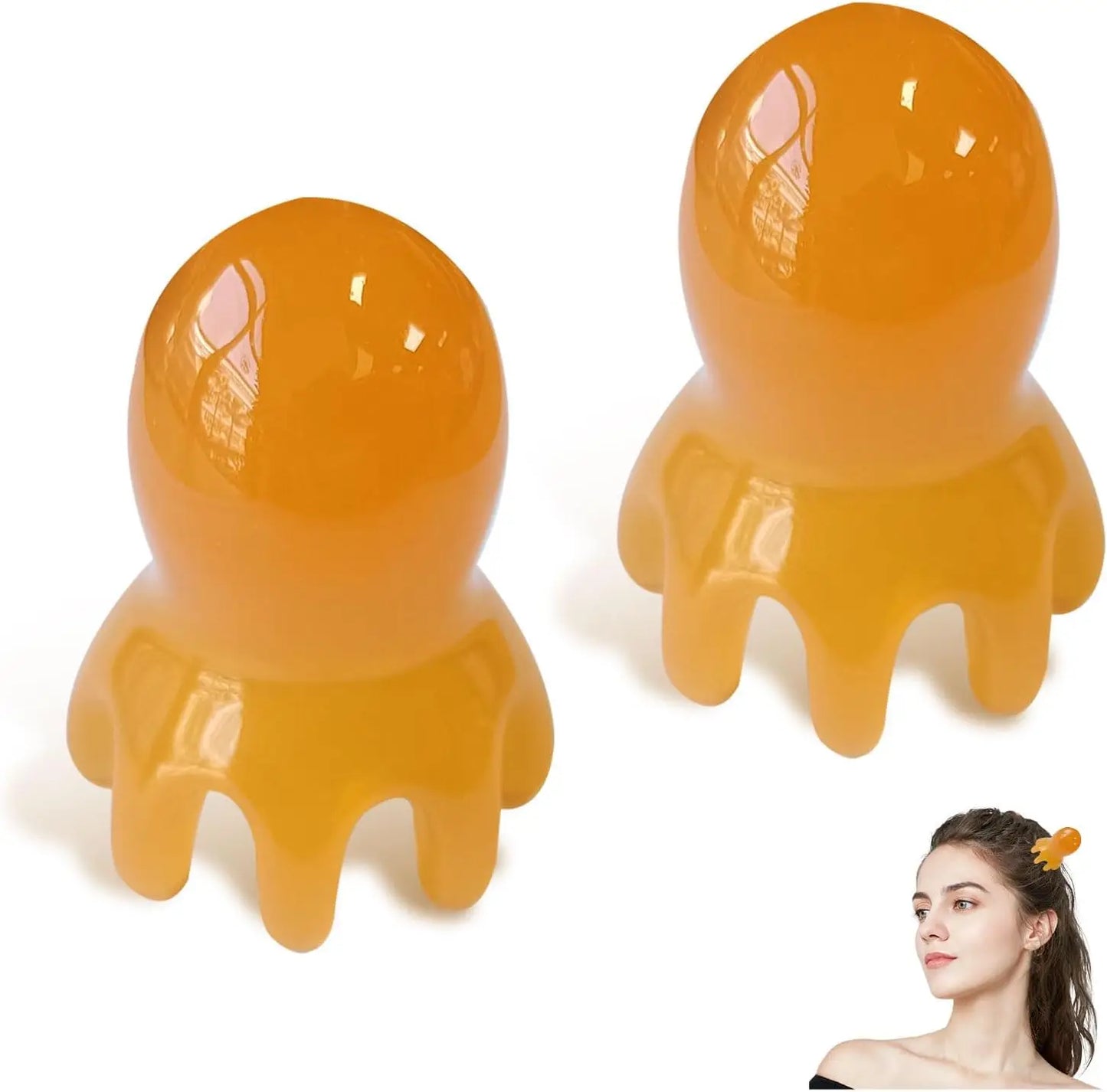 Octopus Head Massage Comb Manual Scalp Massage Tool for Head and Body Relaxation Portable Acupressure Massager for Home Office