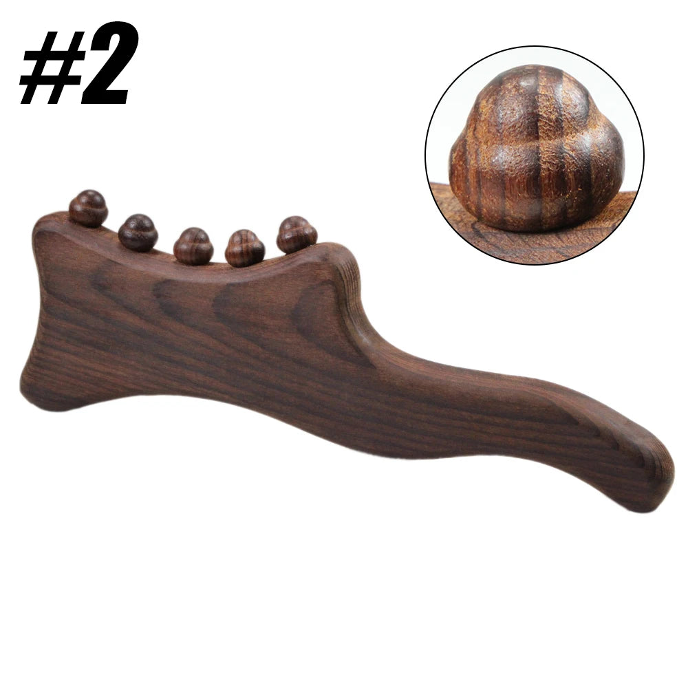 Wooden Massager Handheld Massager Stick for Fascia,Cellulite, Muscle & Abdomen ,Body Therapy Massager, Muscle Belly Relief Tool