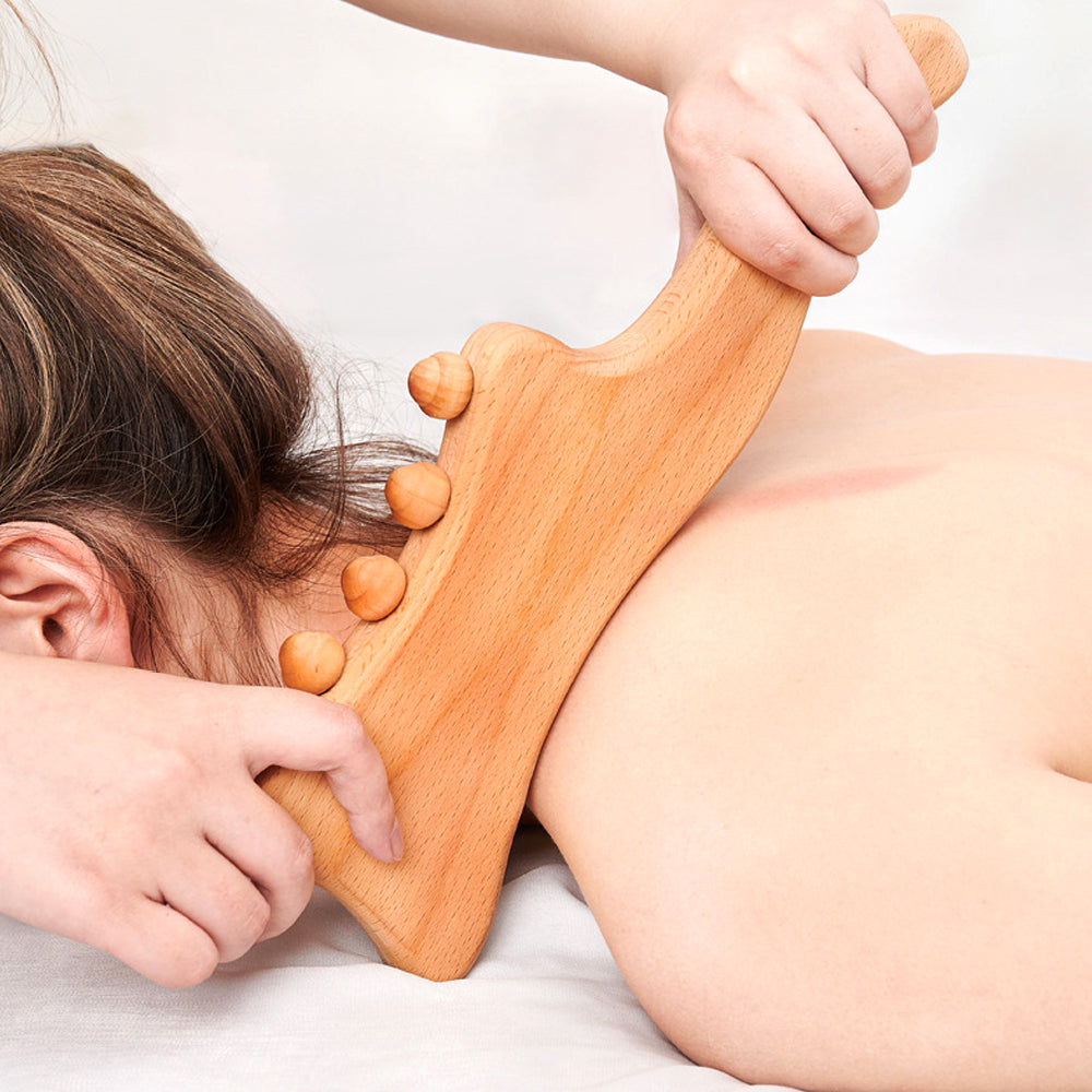 Wooden Massager Handheld Massager Stick for Fascia,Cellulite, Muscle & Abdomen ,Body Therapy Massager, Muscle Belly Relief Tool