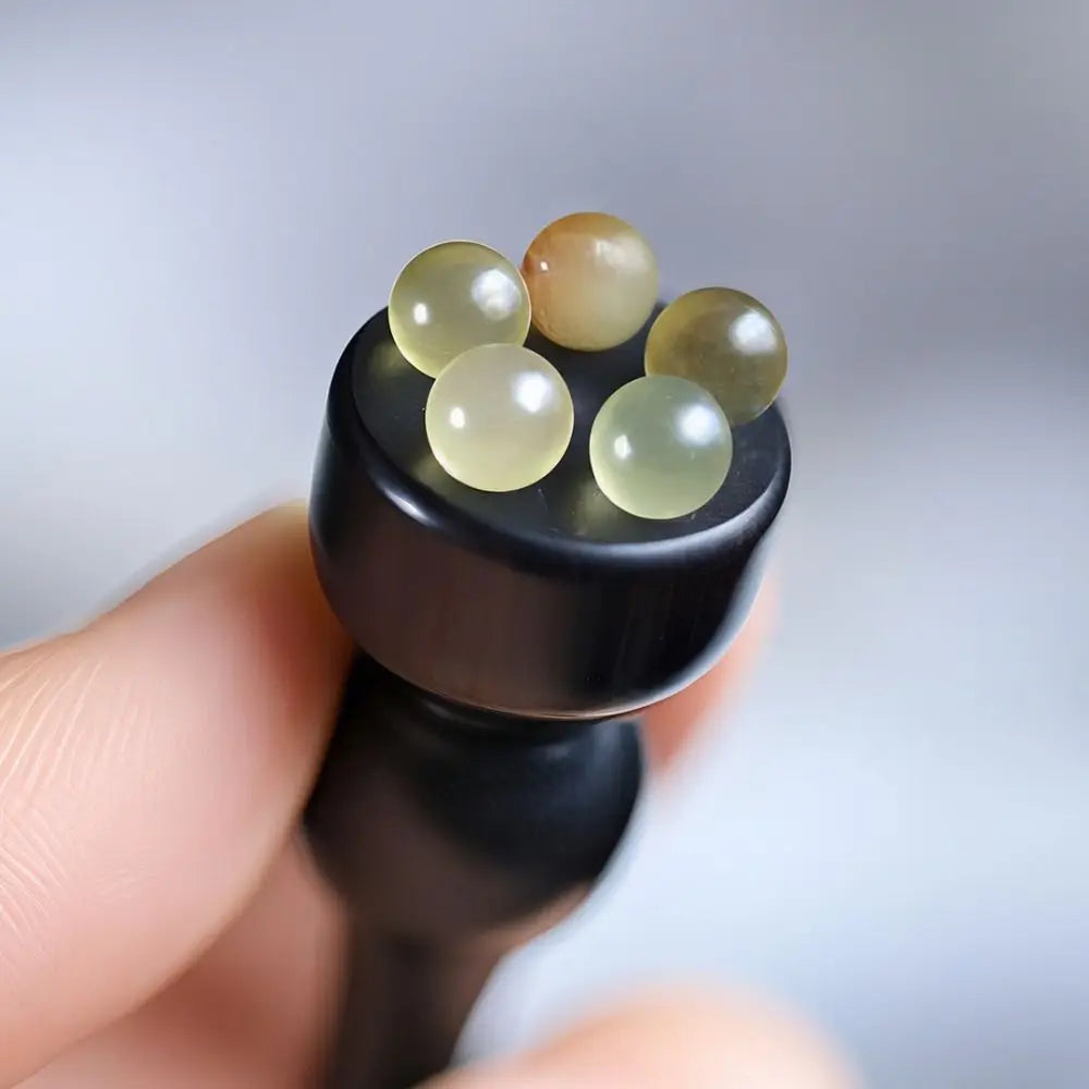 New Sandalwood Facial Massager Small Lotus Pod Wooden Facial Relaxation Equipment No Paint Eye Massage Stick Facial Skin Care