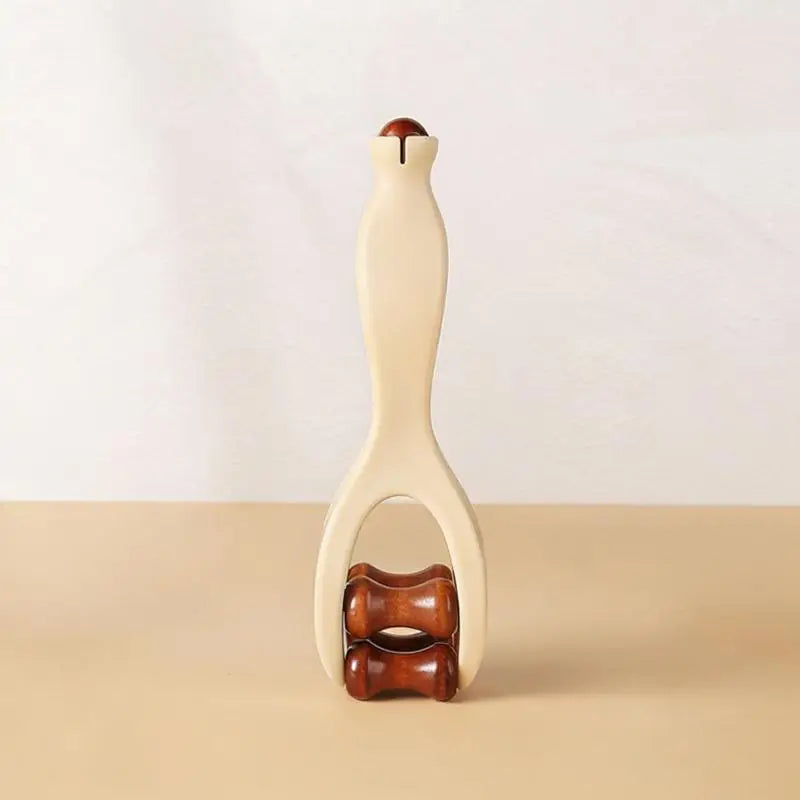 For Hand Meridian Relief Solid Wood Finger Massage Roller With 360° Rollers Clip Design Finger Massager Acupressure Stick