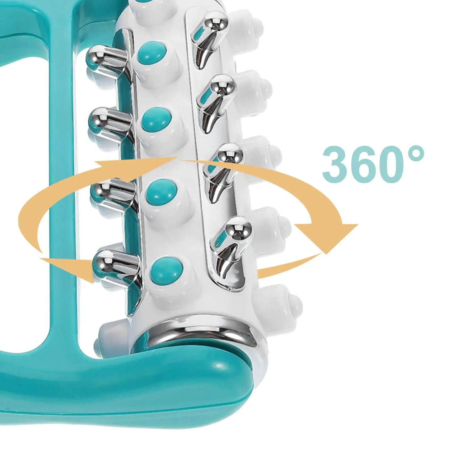 Multifunctional Handheld Cellulite Massager Deep Tissue Roller for Legs Arms Belly Neck Portable Full-Body Muscle Relief Tool