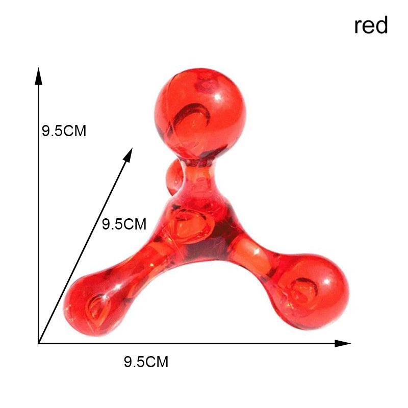 Handheld Arch Body Massager Health Balance Four Ball Back Mini Massage Stick Relax  Acupressure Health Massage Tool
