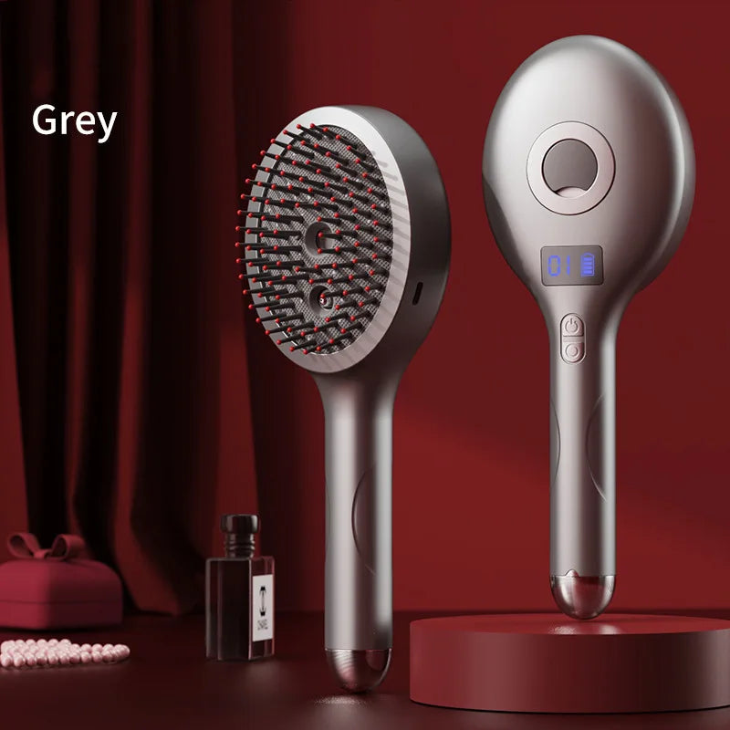 Handheld Vibration Micro-current EMS Head Massage Wireless Red light Drug Spray Massage Comb Head Fatigue Anti-hair Loss Massage