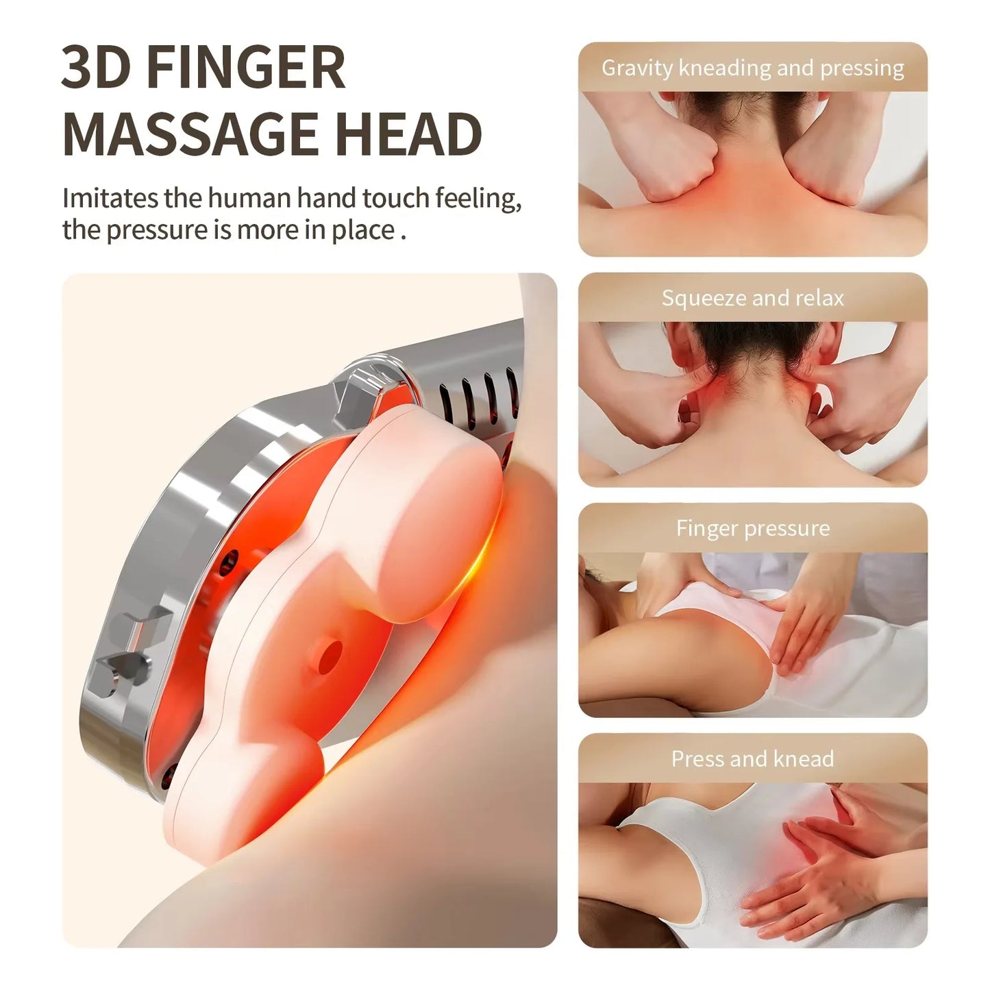 Back Massager for Deep Tissue Shiatsu Lower Neck Massager with Heat 3D Kneading Massage Pillow for Shoulder Legs Gifts for Mom D