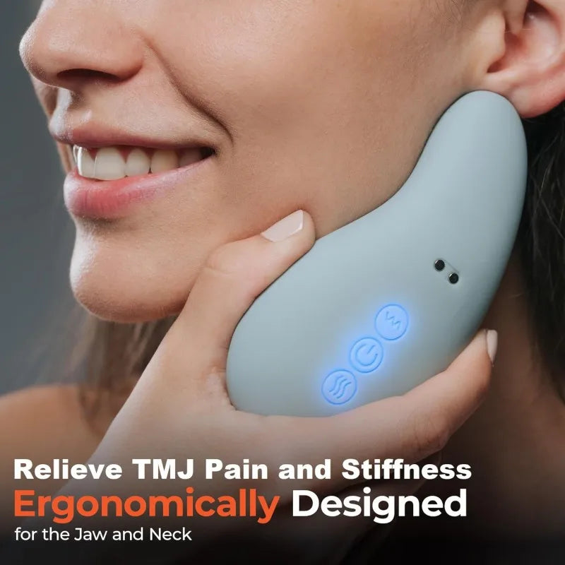 Relief TMJ Jaw Massager Lactation Massager ,10Vibration Modes,EasesJaw&NeckPain,Stiffness,Tension,HeadachesMigraine Relief
