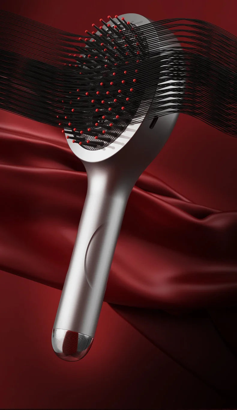 Handheld Vibration Micro-current EMS Head Massage Wireless Red light Drug Spray Massage Comb Head Fatigue Anti-hair Loss Massage