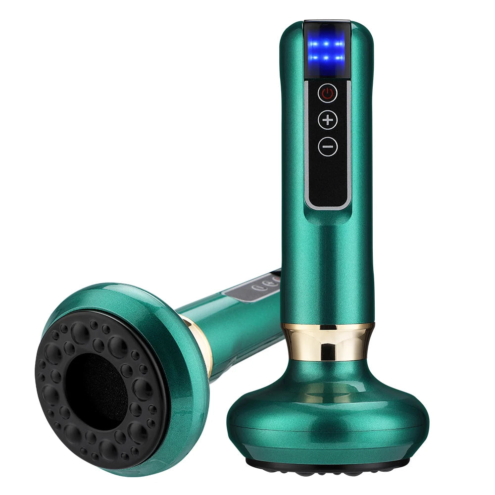 Dropshipping 12 Levels Electric Cupping Massager Vacuum Suction Cupping Blood Circulation with Body Oil