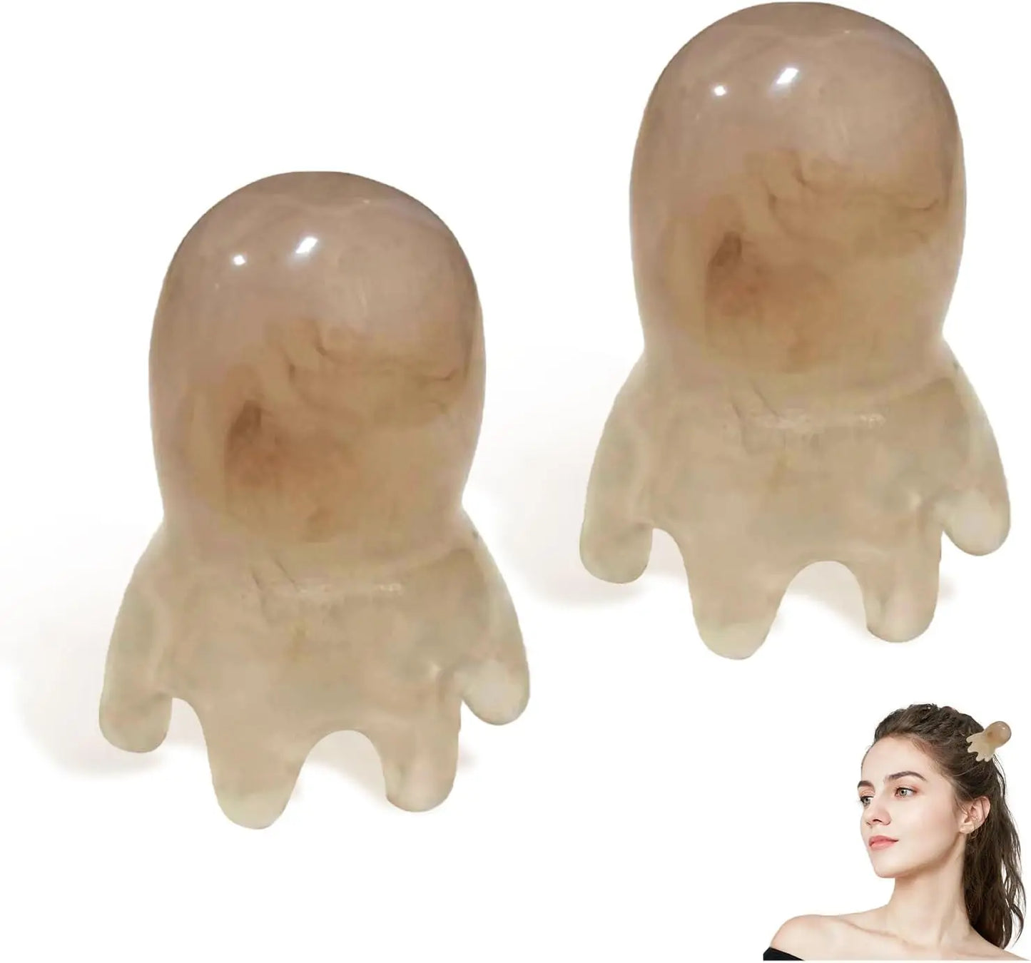 Octopus Head Massage Comb Manual Scalp Massage Tool for Head and Body Relaxation Portable Acupressure Massager for Home Office