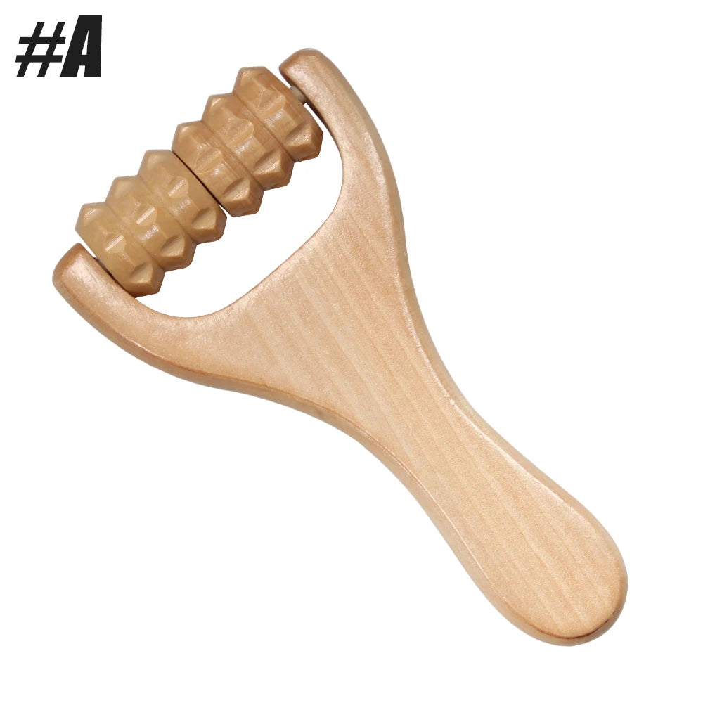 1pcs  Wooden Massage Roller, Multi-Functional Body Roller for Cellulite Reduction, Eases Muscle Tension ,Natural Muscle Roller