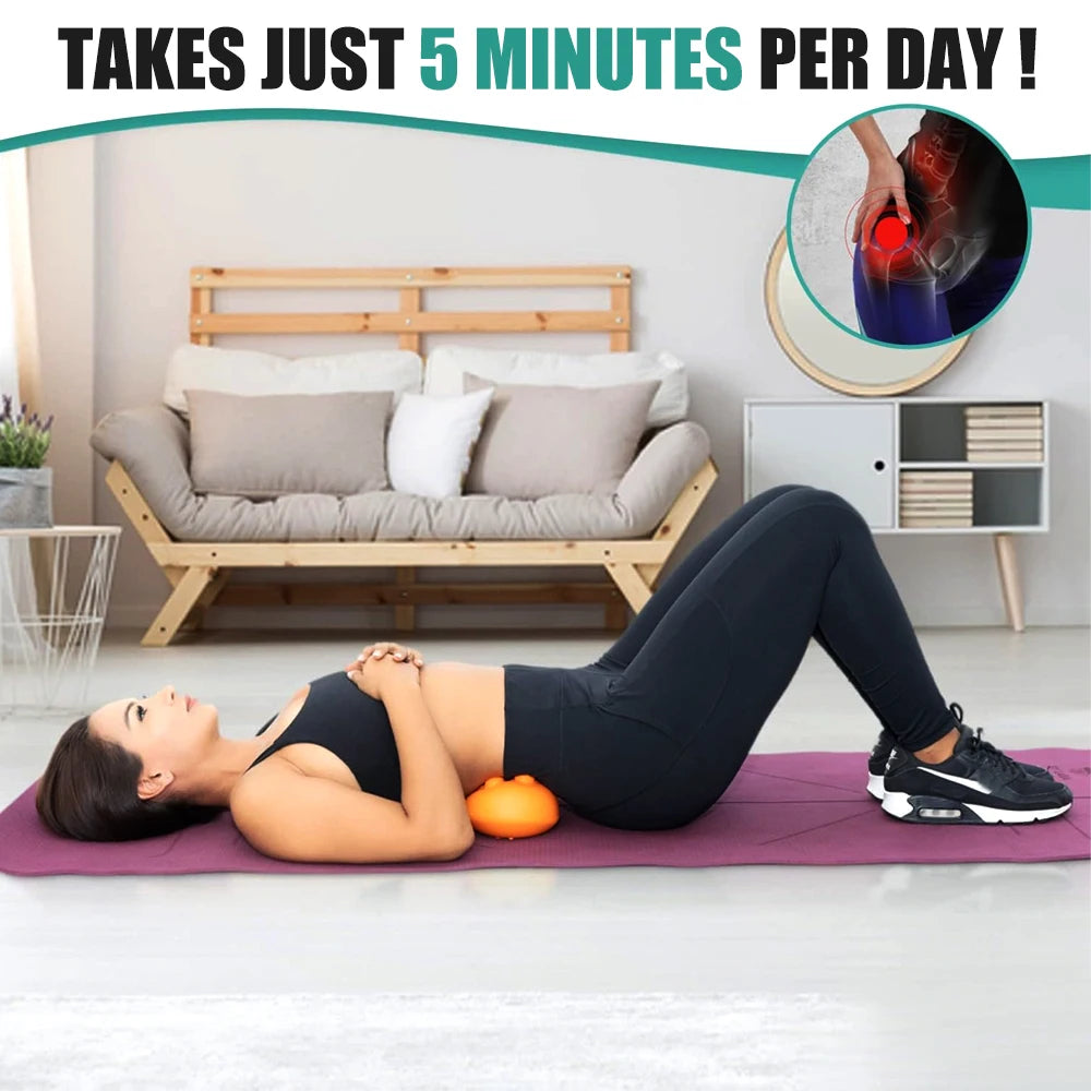 Hip Massager for Psoas Release, Sciatica & Piriformis Syndrome Pain Relief, Trigger Point Massage Tool for Hip & Lower Back Pain