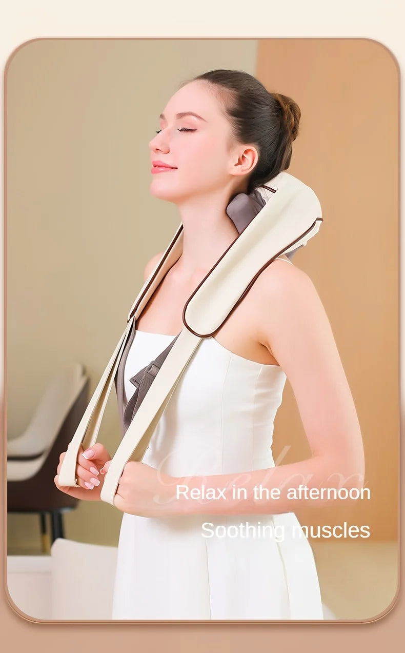 1 Shoulder and Neck Massager Professional Edition - With realistic humanoid massage, rechargeable to relax muscles, home masseur