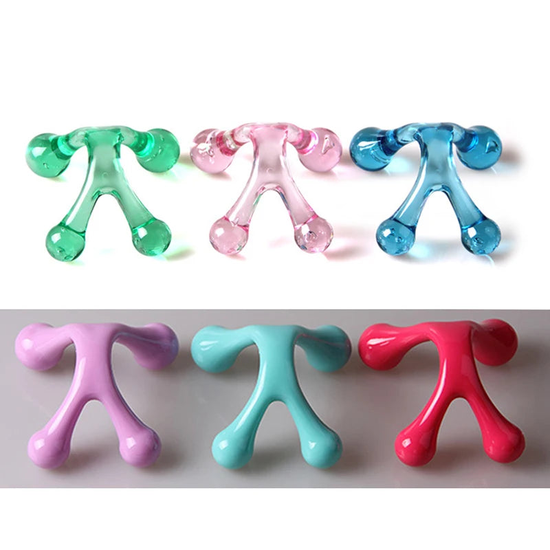 Handheld Arch Body Massager Health Balance Four Ball Back Mini Massage Stick Relax  Acupressure Health Massage Tool