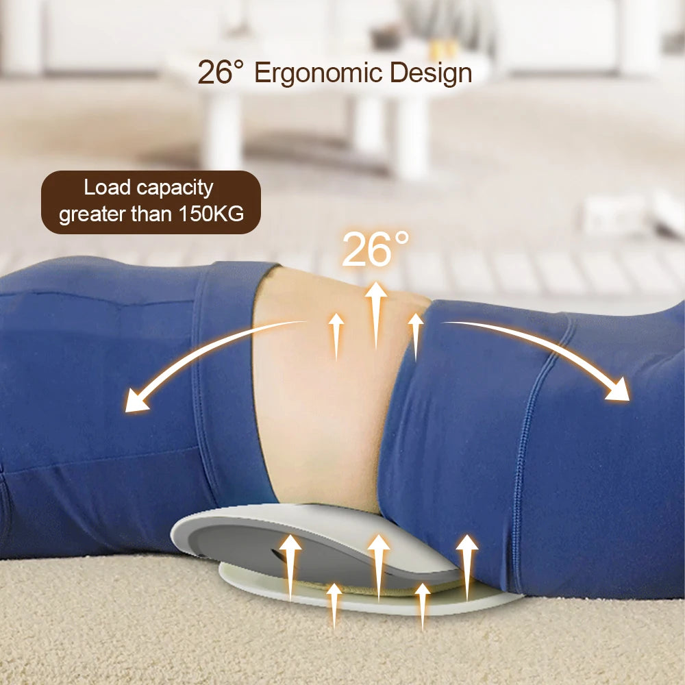 Ergonomic Electric Lumbar Traction Massager Adjustable Vibration Waist Spine Support Back Massage Machine Inflatable Stretcher
