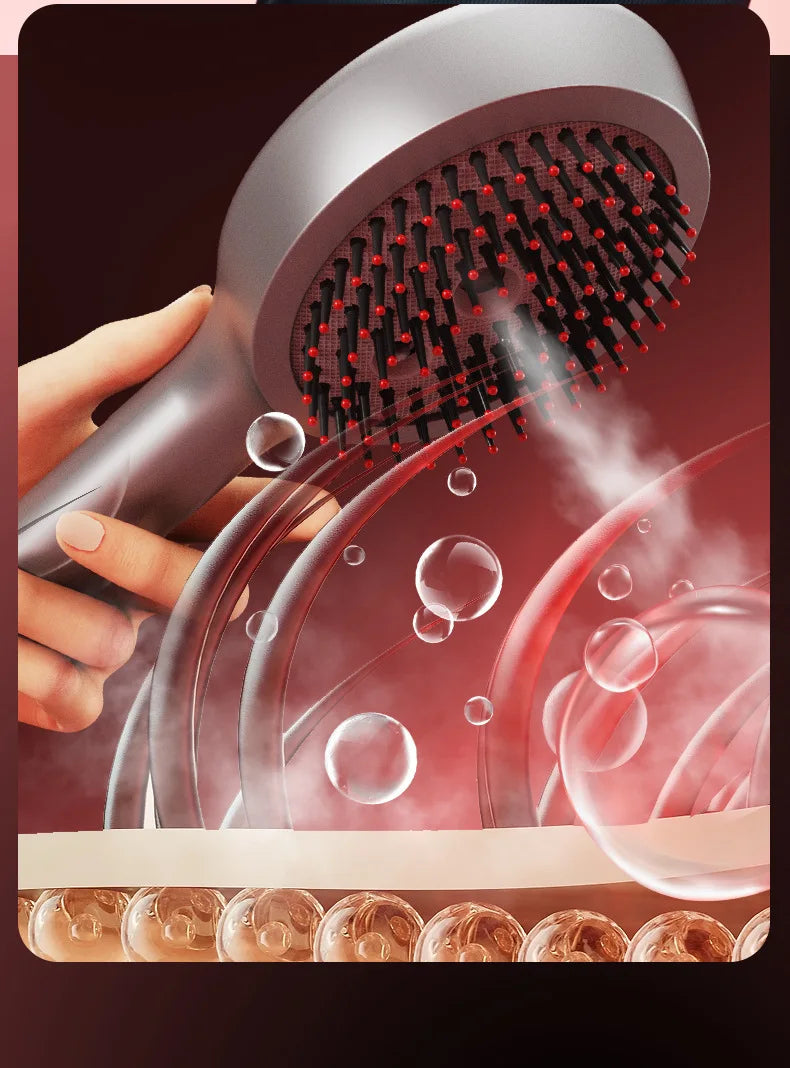 Handheld Vibration Micro-current EMS Head Massage Wireless Red light Drug Spray Massage Comb Head Fatigue Anti-hair Loss Massage