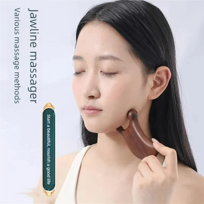 Nose Scraping Tool Wooden Face Massager Portable Scraping Face Slimming Lifting Tendons Shave Face Board Body Massage Tool