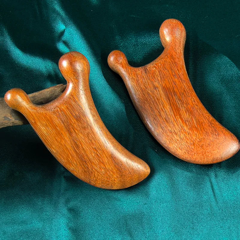 Nose Scraping Tool Wooden Face Massager Portable Scraping Face Slimming Lifting Tendons Shave Face Board Body Massage Tool