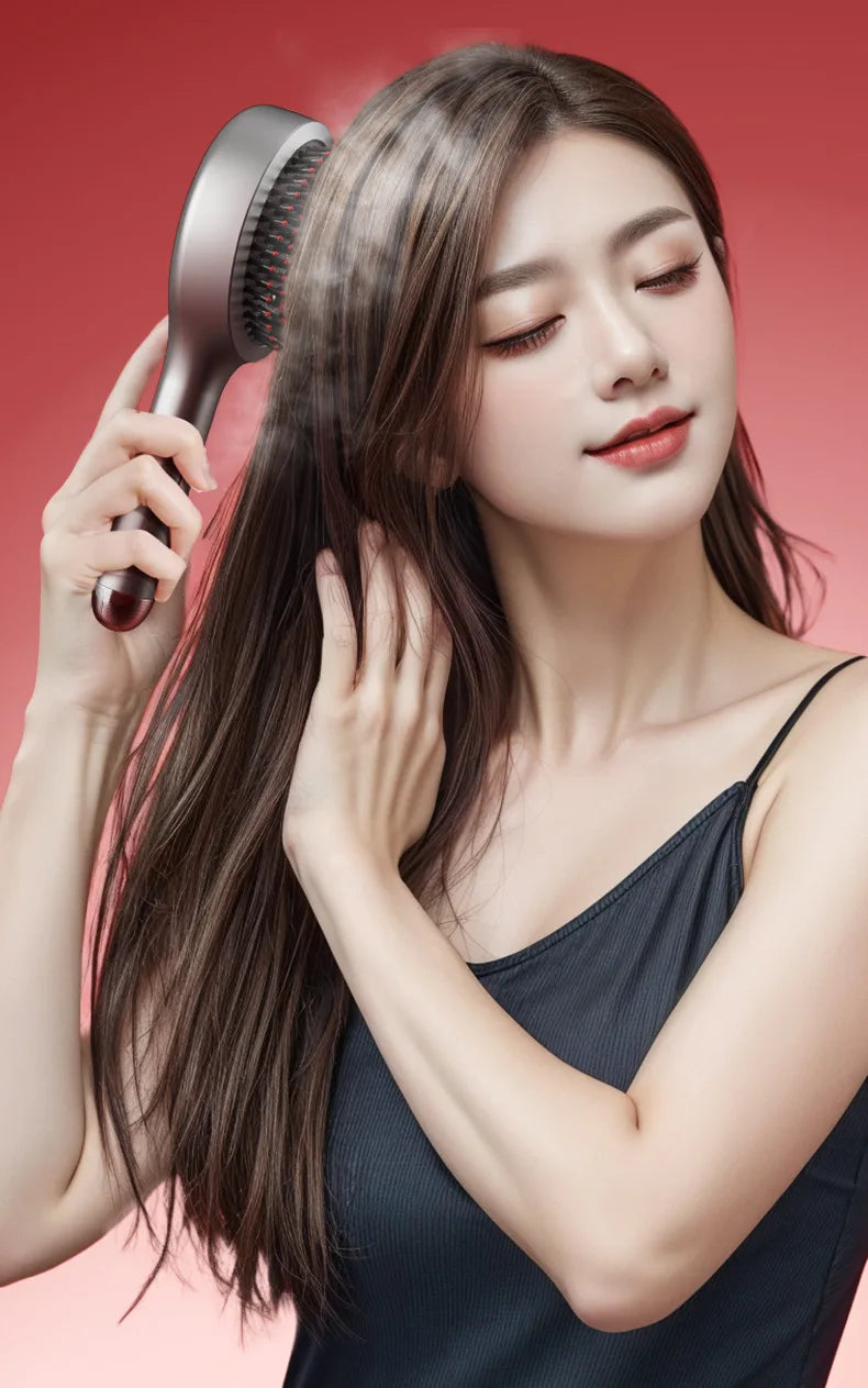 Handheld Vibration Micro-current EMS Head Massage Wireless Red light Drug Spray Massage Comb Head Fatigue Anti-hair Loss Massage