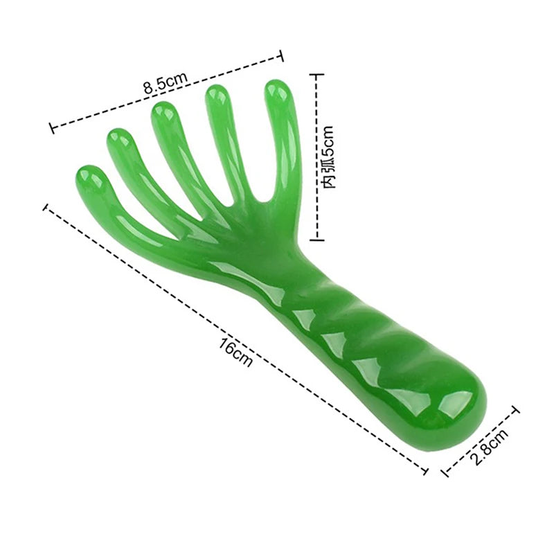 1 Pcs Head Massager Manual Hair Scalp Massager Gua Sha Five Claw Massage Tool Comb Portable Handheld Resin Relax Tool For Gifts