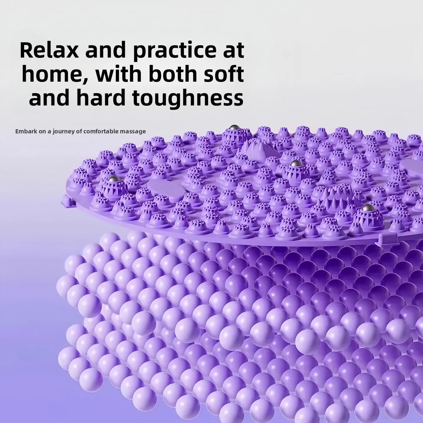 Round Foot Massage Mat, Super Jogging Acupressure Plate Indoor in-place Running Foot Pad Foot Massage Roller for Plantar Relief