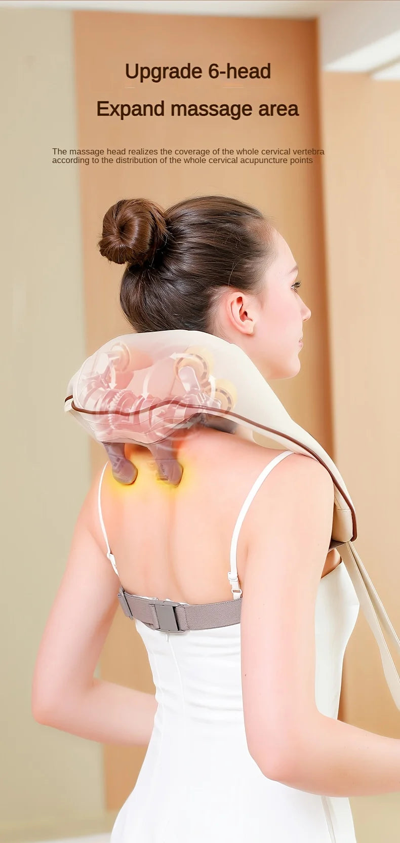 1 Shoulder and Neck Massager Professional Edition - With realistic humanoid massage, rechargeable to relax muscles, home masseur