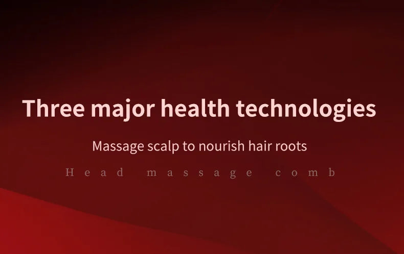 Handheld Vibration Micro-current EMS Head Massage Wireless Red light Drug Spray Massage Comb Head Fatigue Anti-hair Loss Massage