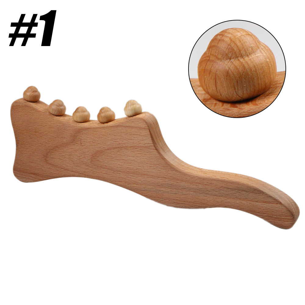 Wooden Massager Handheld Massager Stick for Fascia,Cellulite, Muscle & Abdomen ,Body Therapy Massager, Muscle Belly Relief Tool