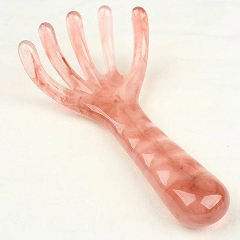 1 Pcs Head Massager Manual Hair Scalp Massager Gua Sha Five Claw Massage Tool Comb Portable Handheld Resin Relax Tool For Gifts