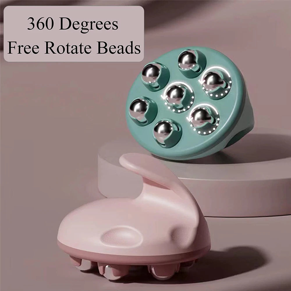 7-Bead Body Ball Roller Massager Professional Anti Cellulite Muscle Pain Relief Relax Massage Neck Back Shoulder Face Lifting