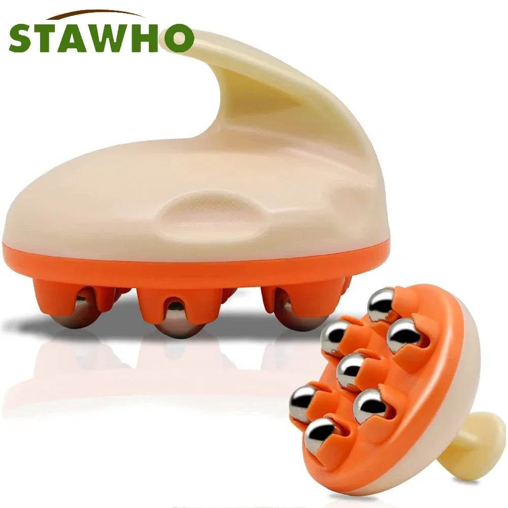 7-Bead Body Ball Roller Massager Professional Anti Cellulite Muscle Pain Relief Relax Massage Neck Back Shoulder Face Lifting