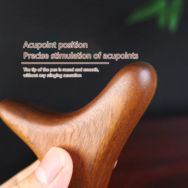 1 PCS Neck Foot Sandalwood Trigger Point Massage Gua Sha Tools Home Gym Professional Therapy Massage Tool For Back Leg Hand Face