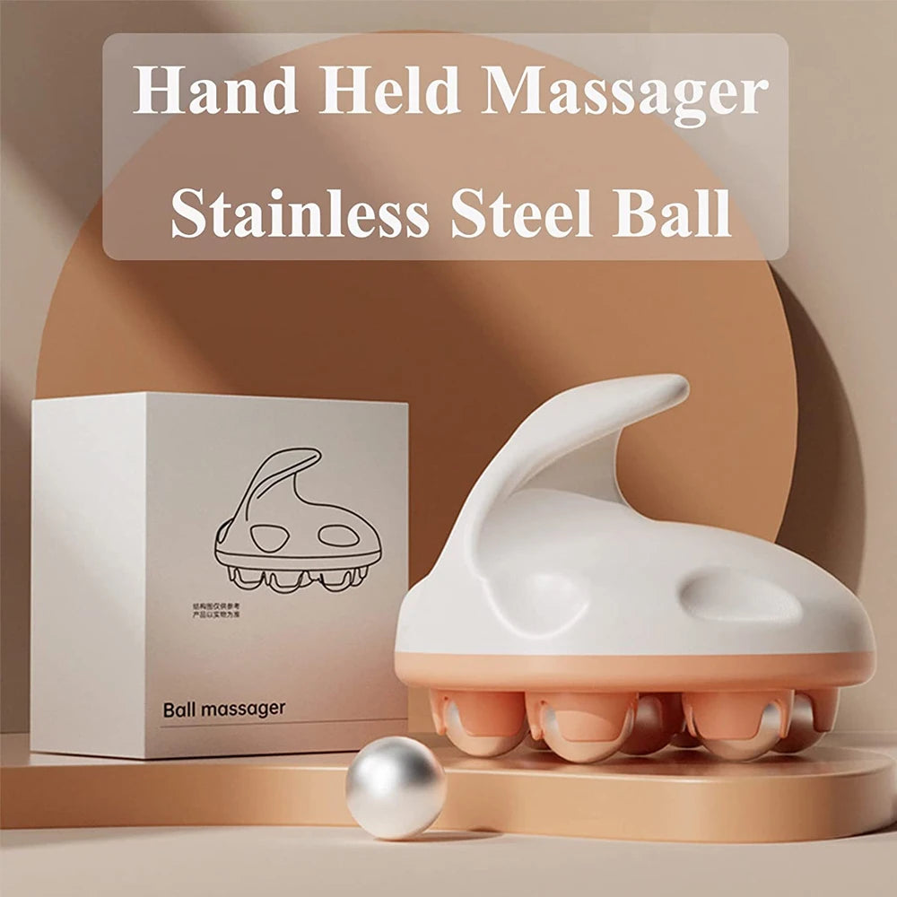7-Bead Body Ball Roller Massager Professional Anti Cellulite Muscle Pain Relief Relax Massage Neck Back Shoulder Face Lifting